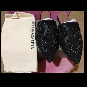 BCBGMAXAZRIA Nola Studded Pointed Toe Mule